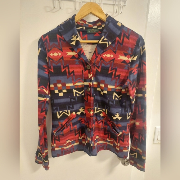 Lauren Ralph Lauren Colorful Geometric Patterned Jacket - Picture 1 of 5